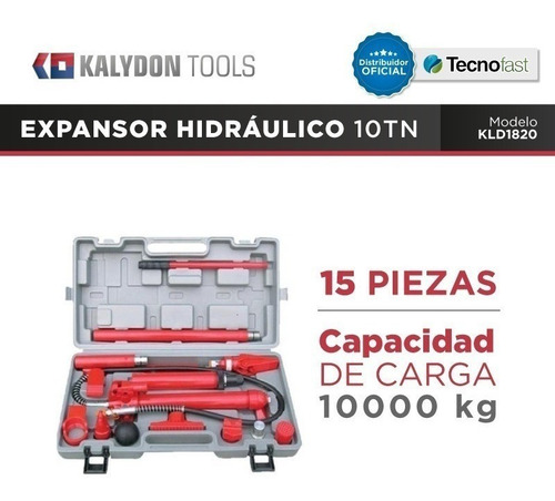 Imagen 2 de 5 de Expansor Hidráulico Chapista 10tn Saca Bollo Combinadas 15pz