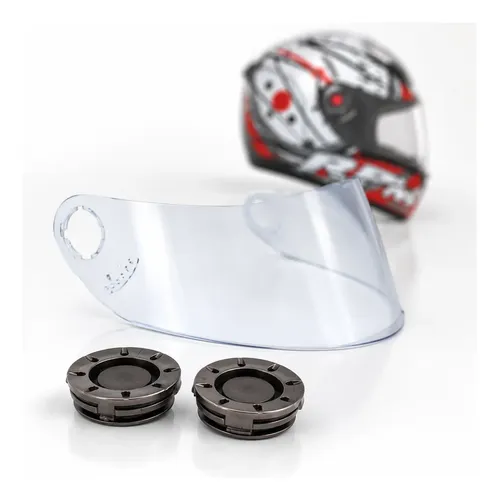 Kit Reparo Fixação Botão + Viseira Capacete Mixs Mx Fokker