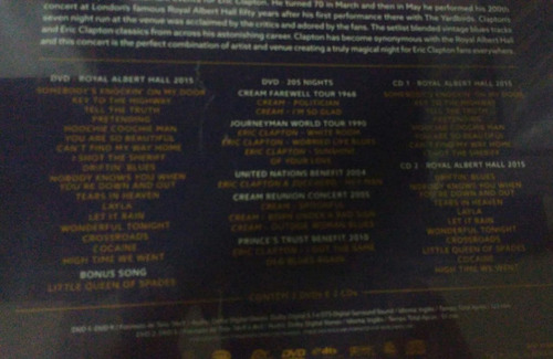Photobook - Eric Clapton - Slow Hand At 70 Royal Albert Hall