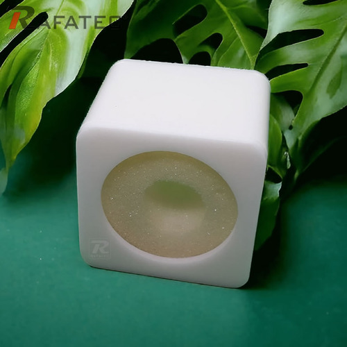 Canopla Em Acrilico Branco Microfone Espuma Interna - Branca