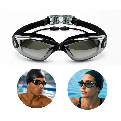Óculos De Natação Profissional Anti Embaçamento Piscina Mar Pazie Modelo Premium