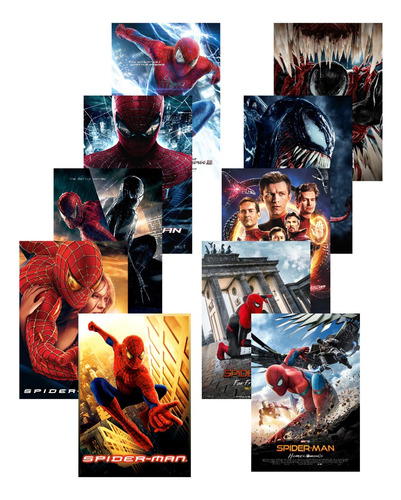 Spiderman Movies Set De 10 Poster
