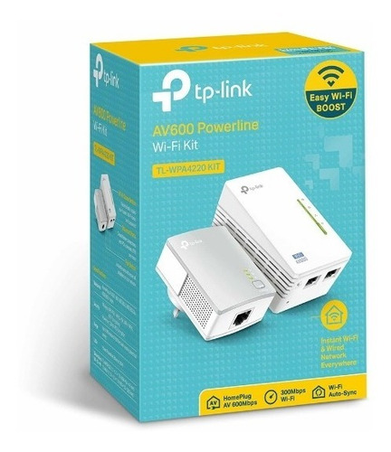 Kit Extensor Powerline Wifi Av600 300 Mbps Tl-wpa4220kit Plc