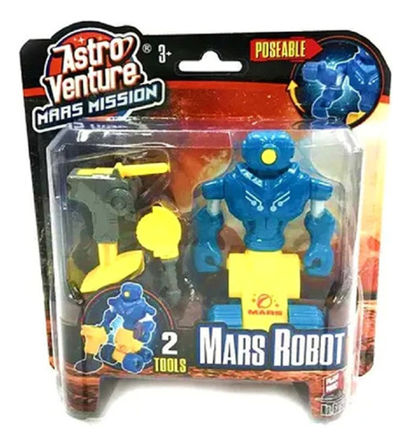 Muñeco Robot Astro Venture Mision A Marte Con Accesorios