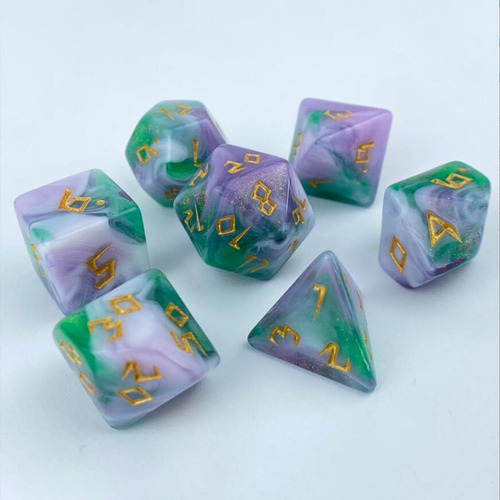 5 Dados De Juego De 7 Piezas Para Juego De Mesa