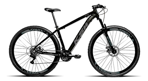 Bicicleta Aro 29 Masculina Ksw Aluminio 21 Marchas Mtb Mcz18 Cor Preto Tamanho Do Quadro 21