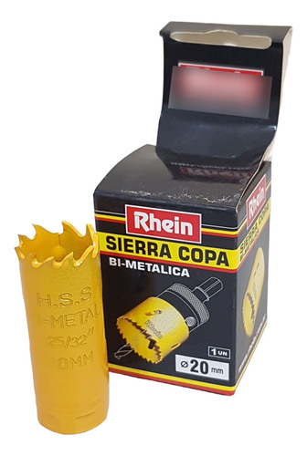 Sierra Copa Bimetalica 20mm Rhein Para Metal Y Madera