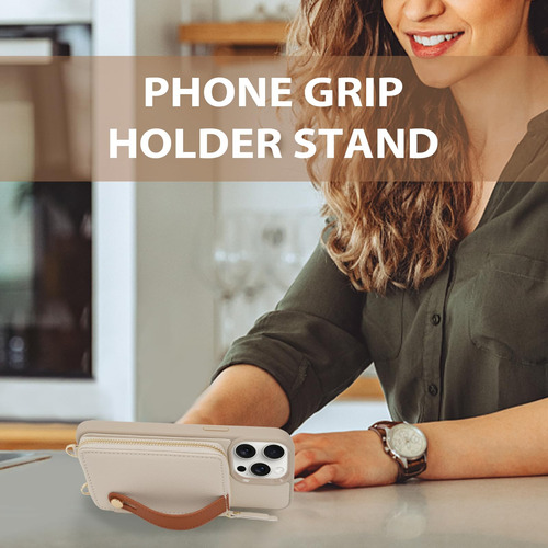 Funda Tipo Cartera Lameeku Para iPhone 15 Pro Con Tarjetero De 6.1 Pulgadas