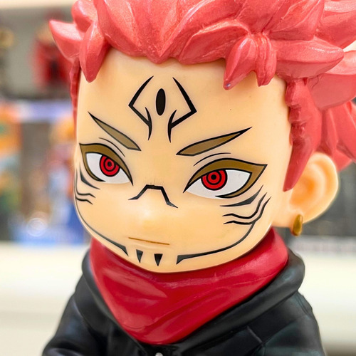 Action Figure Sukuna Jujutsu Kaisen Chibi Style Em Pvc