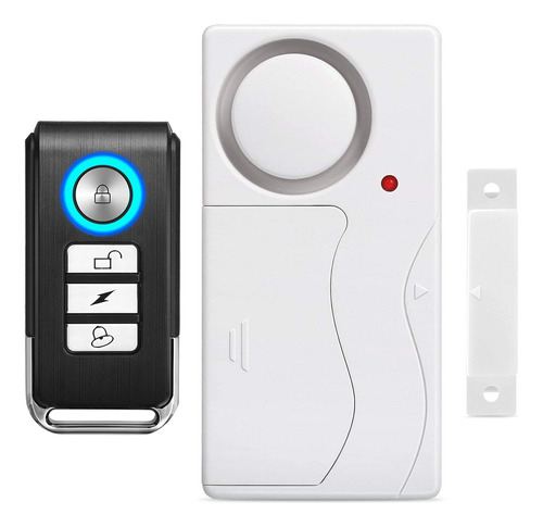 Wsdcam Alarma De Puerta Antirrobo Inalámbrico Control Remo.