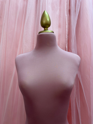 Maniquí De Dama Alta Costura Rosa Palo Bc Talla Ch-med Rosa Palo