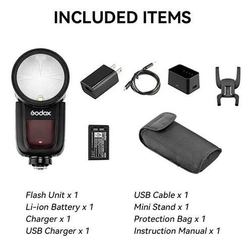 Flash De Cámara Godox V1c