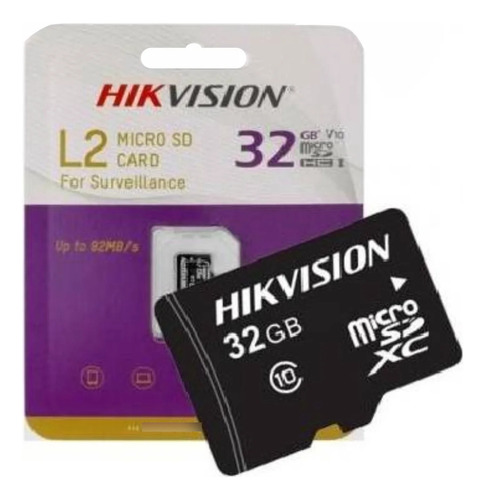 Memoria Microsd Hikvision 32gb L2 Vigilancia Celular Camara