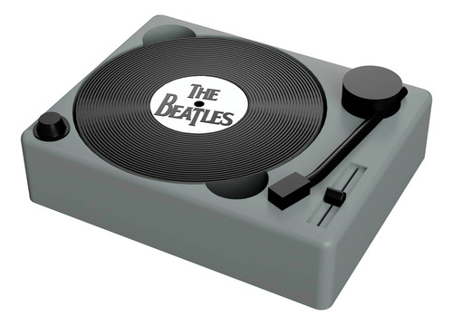 Posa Vasos Vinilo Toca Discos X 6 Unidades Bandas De Rock The Beatles Gris
