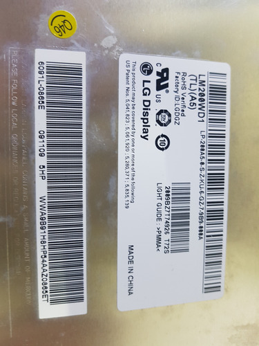 Display Tela Lcd Lm200wd1 Tl A5 Produto Novo