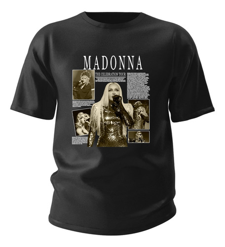 Camiseta Basica Camisa Madonna Cantora Pop 4 Minutes Show