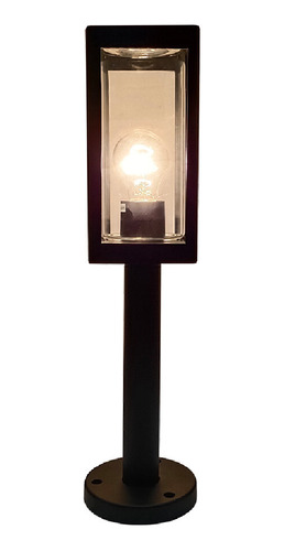 Luminario Sobreponer A Piso Base E27 8.5 W Negro Tecnolite