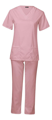 Enfermería Scrubs Uniform Multi Pockets Trajes Elásticos