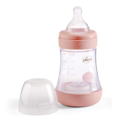 Imagen 2 de 3 de Mamadera Chicco Perfect5 150ml Flujo Lento 0m+ Rosa