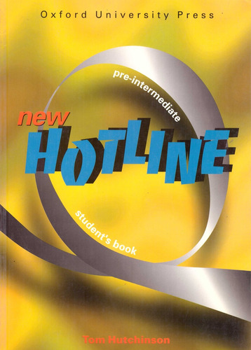 New Hotline Pre Intermediate - Student's Book - Tom Hutchins