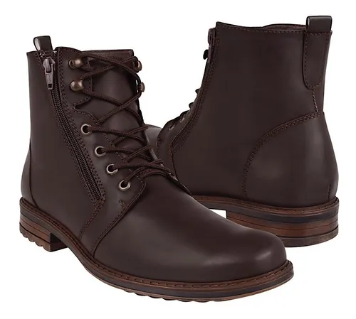 comprar Botines Casuales Hombre Stylo 3000 Simipiel Café