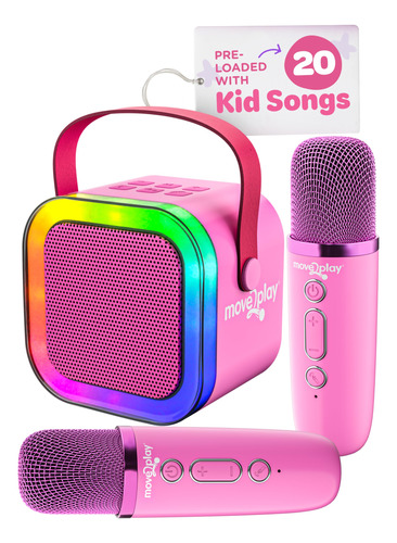 Karaoke Machine Move2play Mini W/ 20+ Kids Songs Bluetooth
