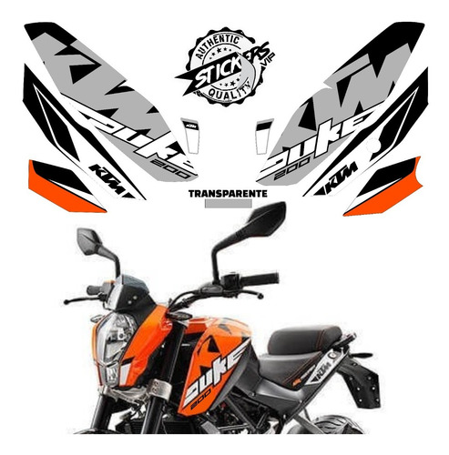 Ktm Duke 200  - Sticker Kit - 