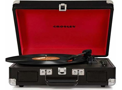 Crosley Portátil De La Placa Giratoria, Negro (cr8005d-bk).