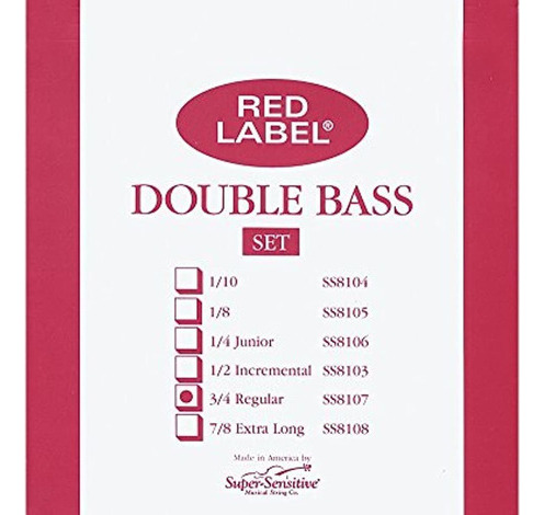 Super Sensible Etiqueta Roja 8107 Conjunto De Cadena De Bajo