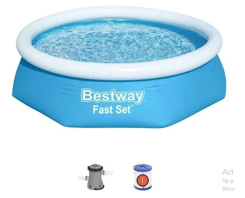 Pileta Inflable Redonda Bestway  244cm X 61cm Ultimas!!!