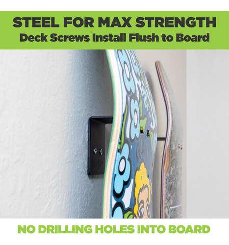 Soporte De Pared Hideit Para Tablas De Skate - Acero