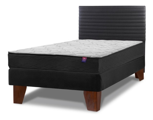 Cama Europea Therapedic Plus Flex 1 Plaza + Respaldo Modern