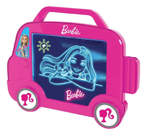 Brinquedo Barbie Pinte Ilumine Van F01236 Fun Divirta-se