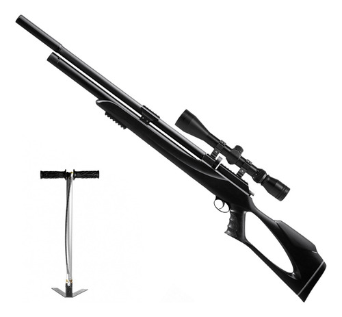 Rifle Aire Pcp Snowpeak M25 .35+bomba+mira 4-16x50 Iluminada