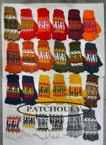 Imagen 2 de 4 de Guantes Lana Alpaca Sin Dedos, Adultos, Unisex, Colores