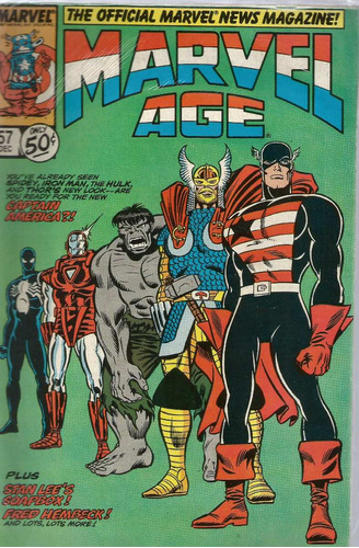 Marvel Age N° 57 - Em Inglês - Editora Marvel - Formato 16 X 25 - Capa Mole - Bonellihq Cx242 Nov23