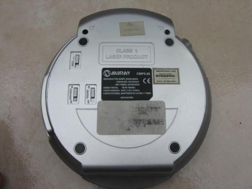 Imagen 2 de 4 de Psicodelia: Miray Mp3 Discman Plomo Negro Funciona Dly