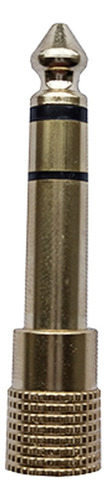 Adaptador Convertidor Plug St De 1/4 A Jack St 3.5mm Dorado