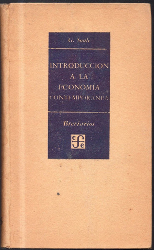 G. Soule, Introducción A La Economía Contemporánea Usado