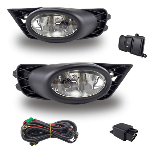 Luz Antiniebla Para Honda Civic Sedan Lente Cristal Real