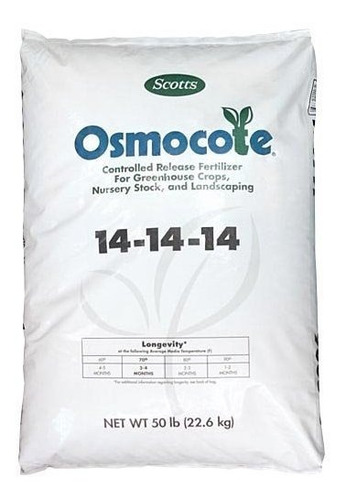 Fertilizante Abono Osmocote Liberacion Lenta  1 Kg 14.14.14