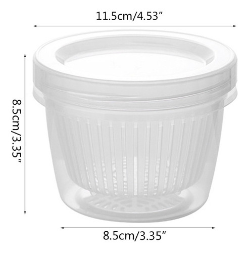 Mz Caja De Cocina Redonda Transparente For Guardar Cebollas
