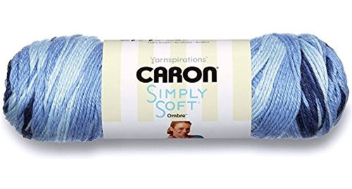 Caron Simply Soft Ombre Yarn (4) Calibre Medio 100% Acrílico