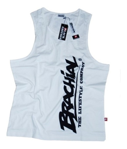 Brachial Polera Sin Mangas Musculosa Gym Heat Tank-top S Whi