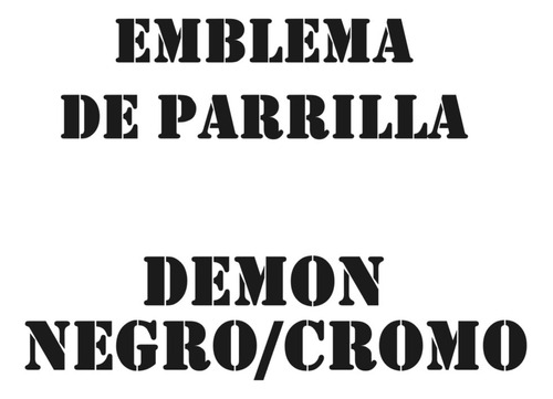 Emblema Parrilla Demon Challenger Dodge Rt Srt Hellcat Mopar