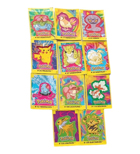 Pokemon Cartas 1995, Precio Por Unidad.