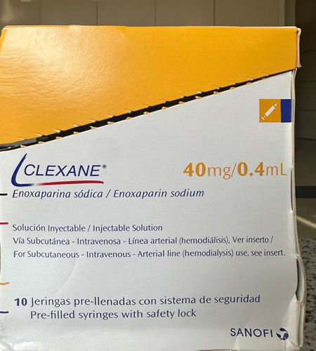 Clexane 40 Mg Enoxaparina Sodica 