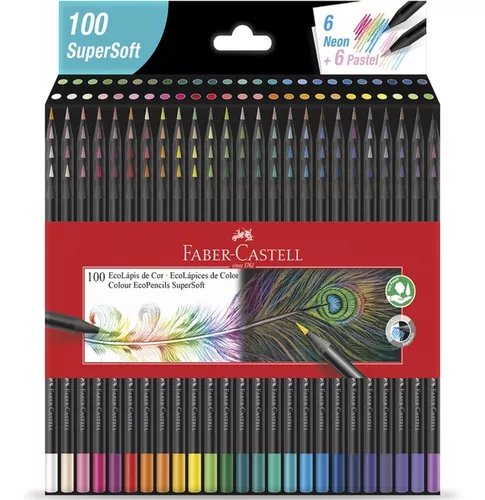 Lápices De Colores Faber Castell Corto 6 Colores - Loren Mayorista