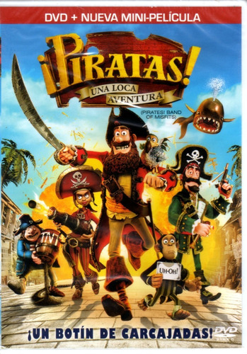Piratas Una Loca Aventura / Dvd Doble Original Nuevo Sellado