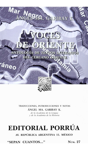 Voces Del Oriente Antologia De Textos Liteterarios Porrua